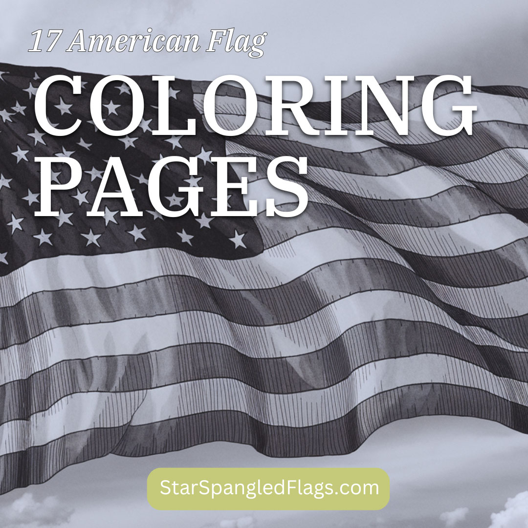 17 American Flag Coloring Pages