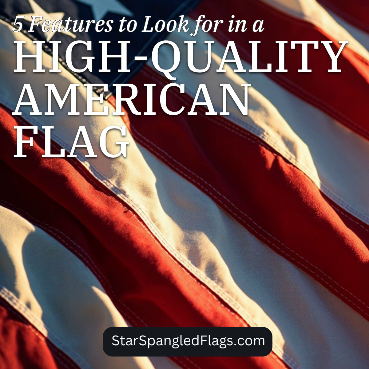 5 Features to Look for in a High-Quality American Flag