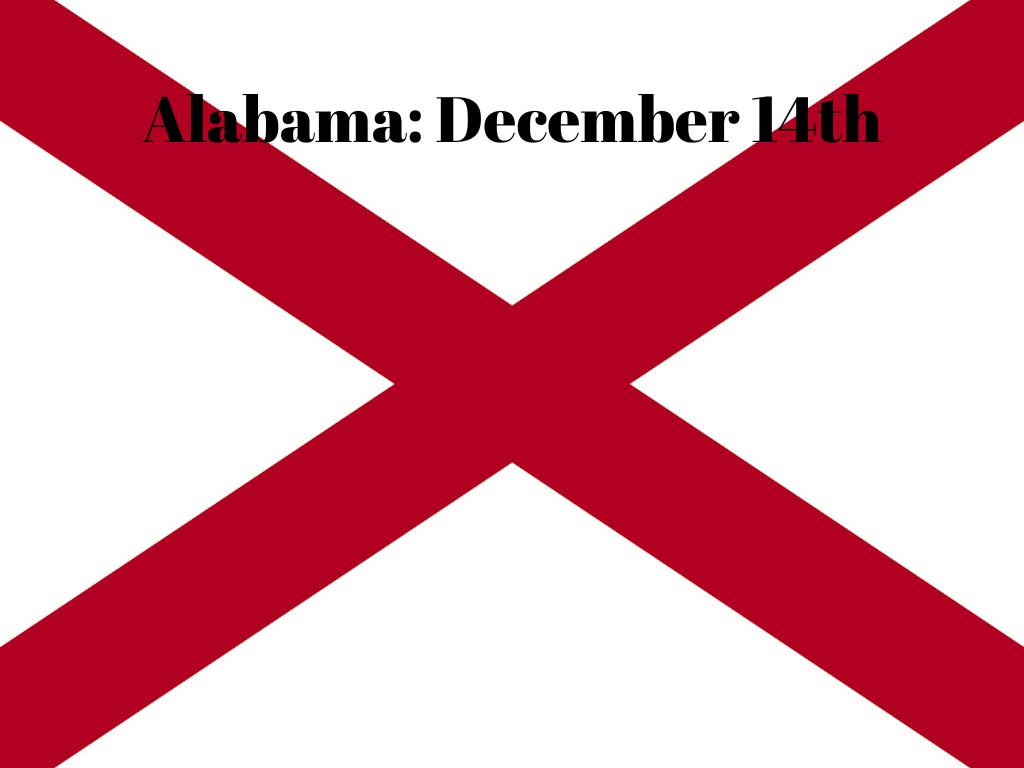 Alabama flag holiday