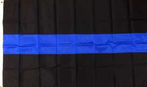 Thin Blue Line Police flag