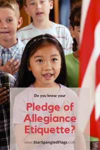 Pledge of Allegiance etiquette
