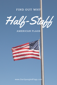 Half Staff American flag