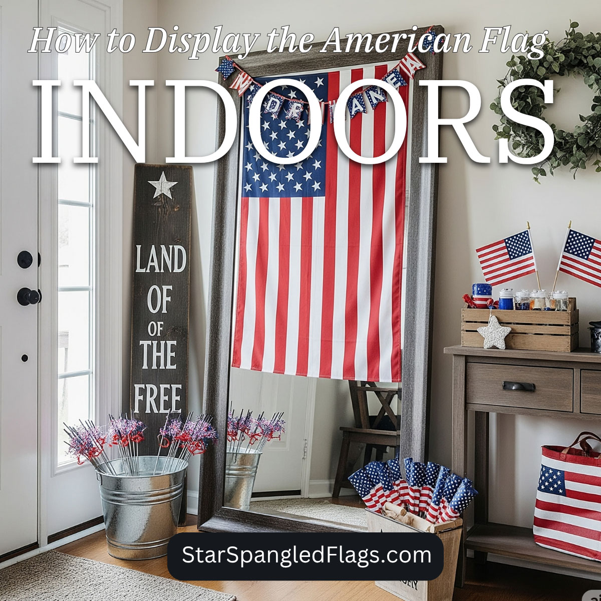 How to Display the American Flag Indoors