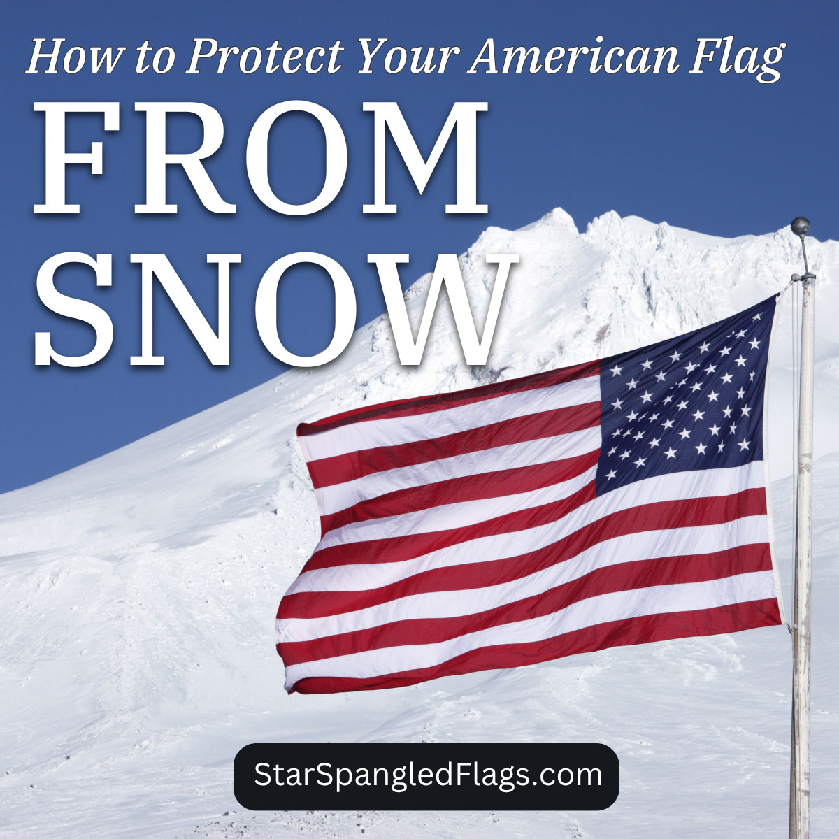 How to Protect Your American Flag From Snow