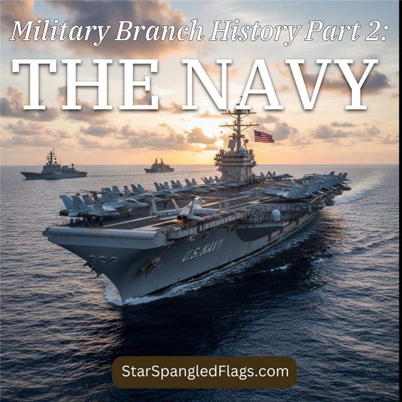 United States Navy military branch history explained showing multiple ships at sea