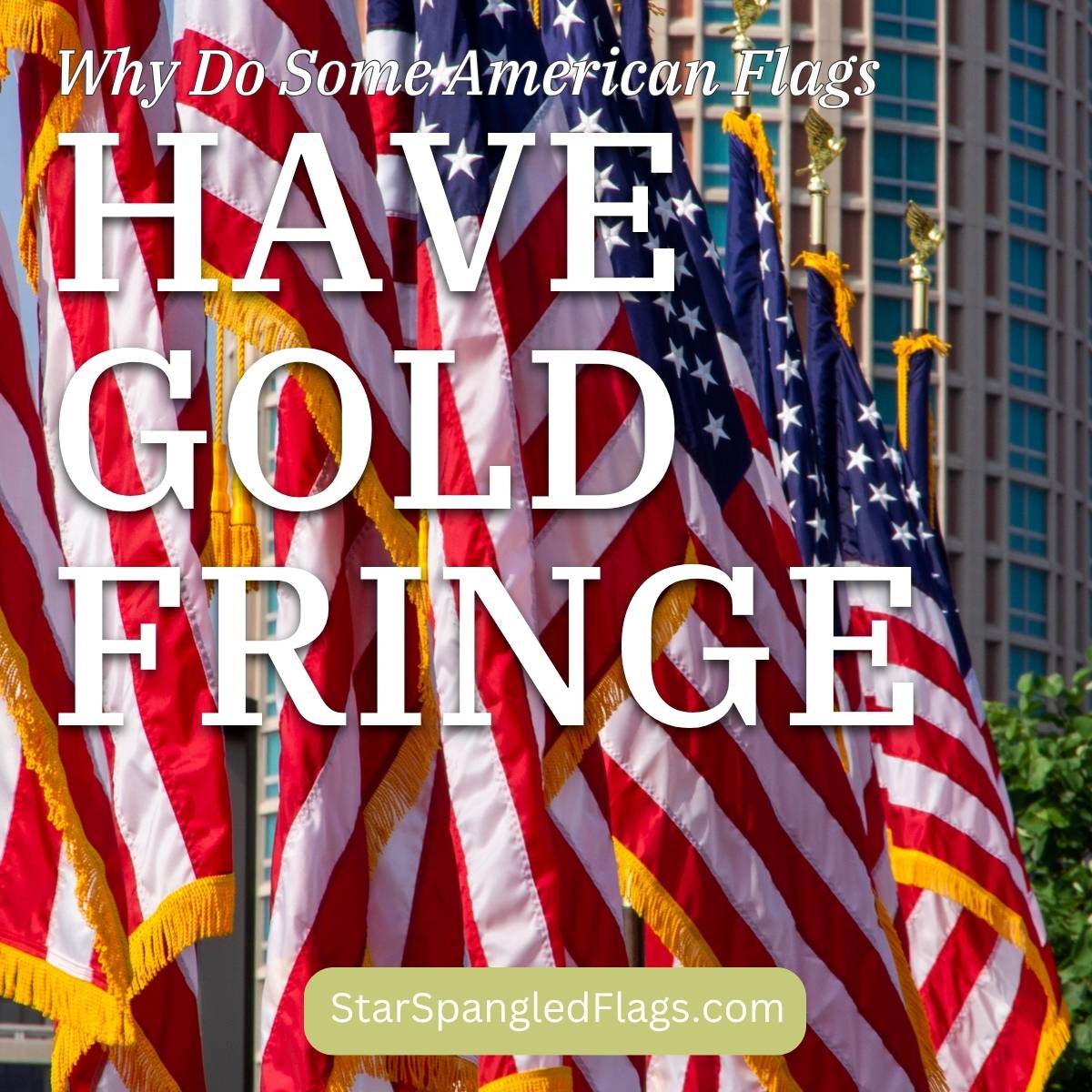 Why Do Some American Flags Have Gold Fringe