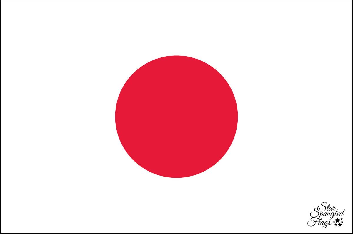 Flag of Japan - StarSpangledFlags.com