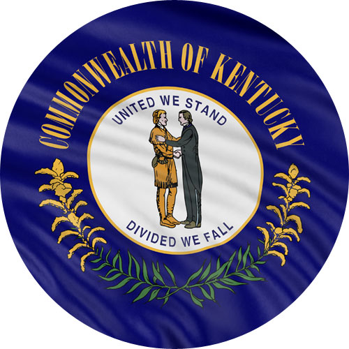 LARGI Larger Than Life Prints 762988907084 Kentucky State Flag Decal Larger Than Life Prints