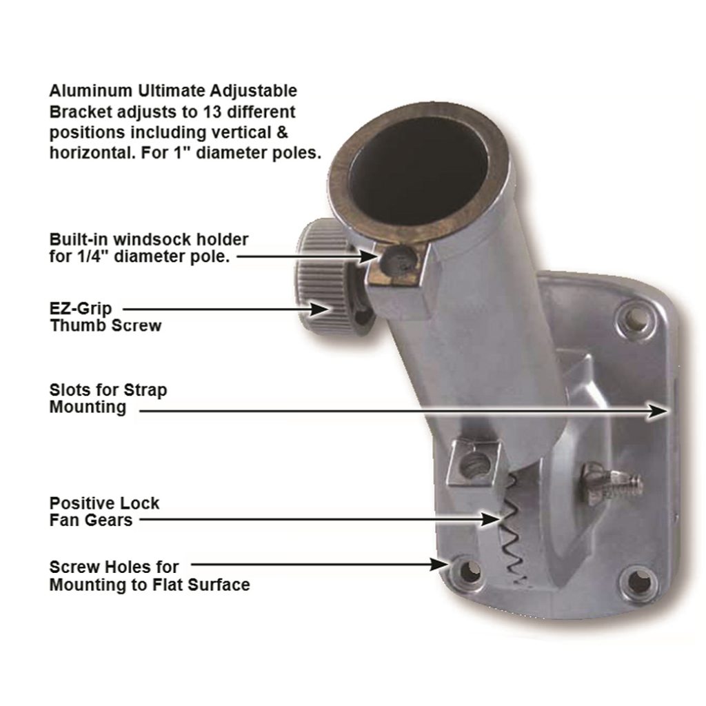 Aluminum Adjustable Flag Pole Bracket Buy, Sales