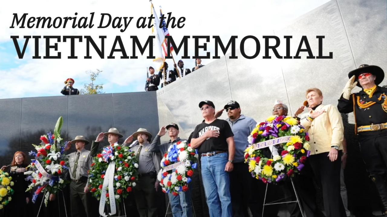 vietnam veterans memorial on memorial day